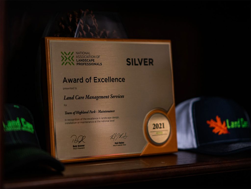 A award of excellence for Land Care Management Services